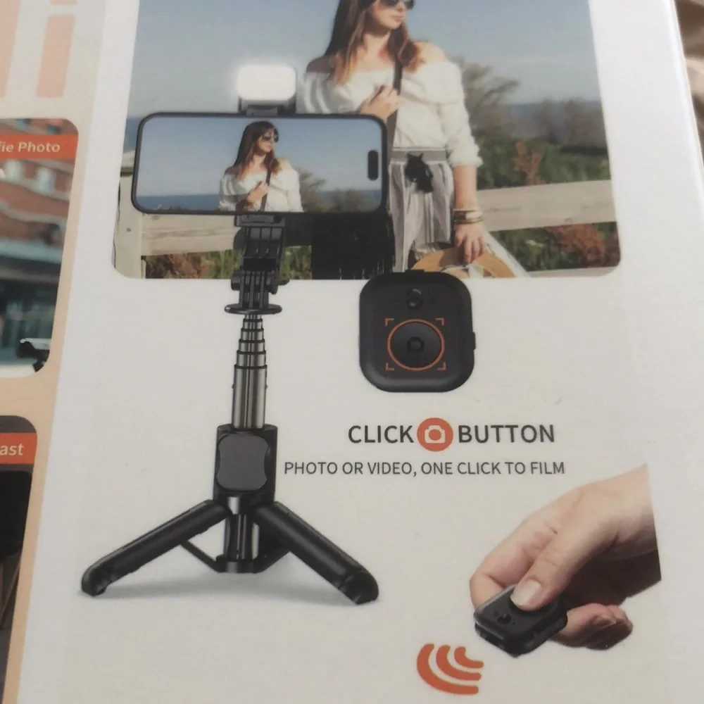 Mini Selfie Stick Tripod – Black